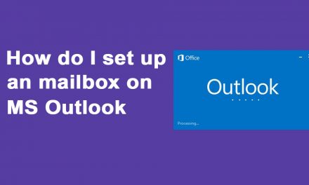 How do I set up an mailbox on MS Outlook